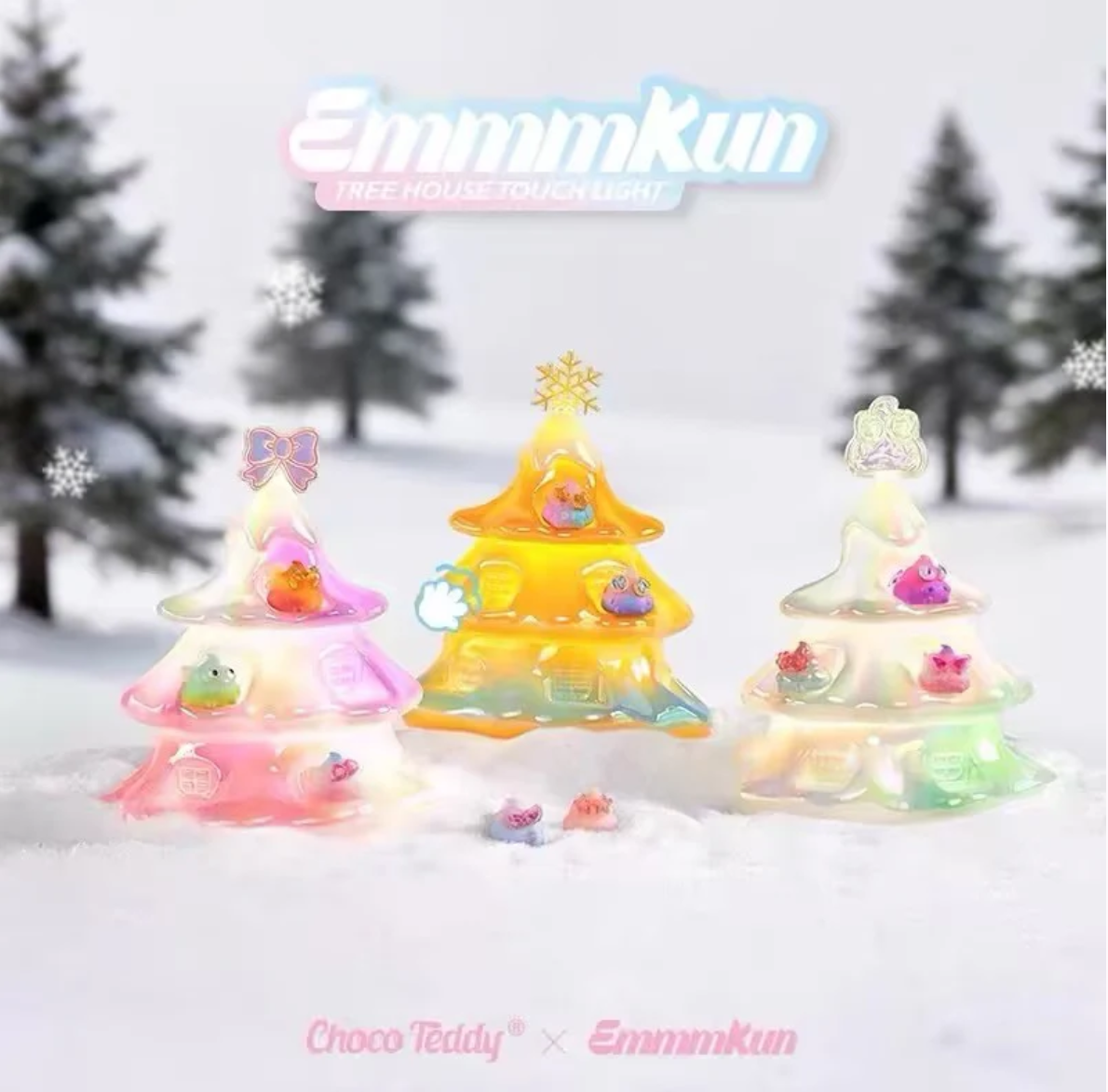 Emmmkun Tree House Touch Light + Storage Series Figures Blind Box By Choco Teddy - plush